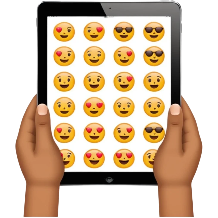 Hands holdholding ipad like emjis emoji
