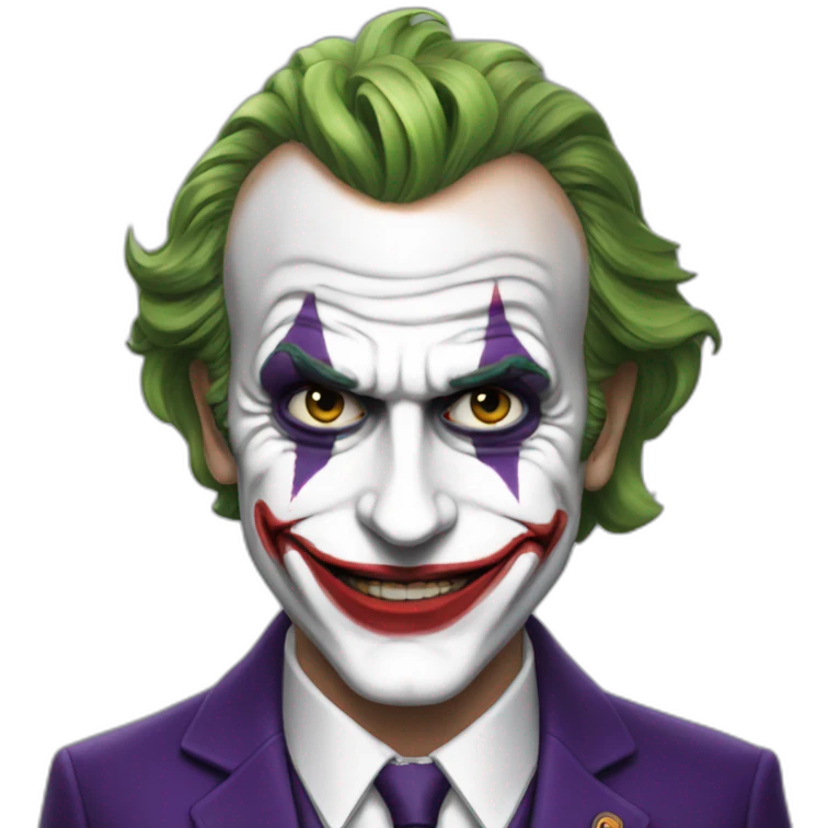 Macron like joker emoji