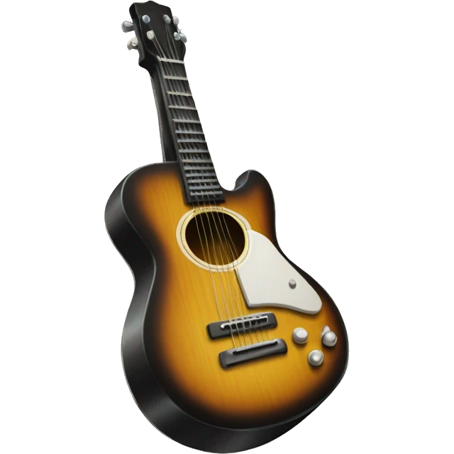 Guitar hapy face emoji