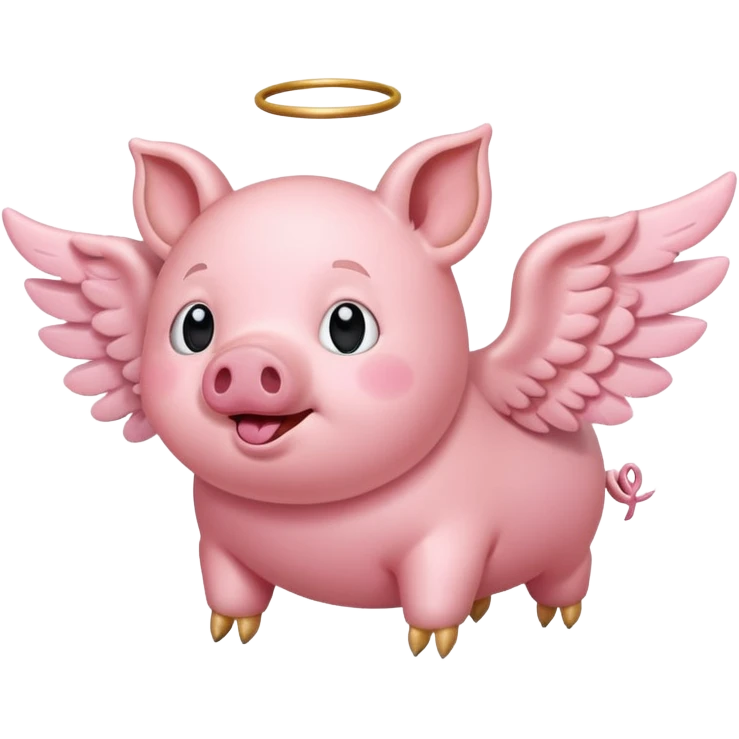 Flying pig emoji