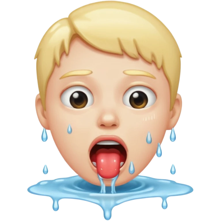 Retard drooling emoji