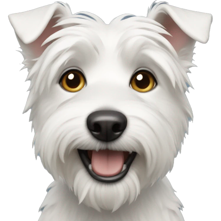 A white terrier dog emoji