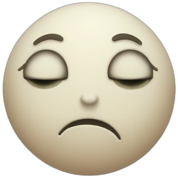 Sad moon face emoji