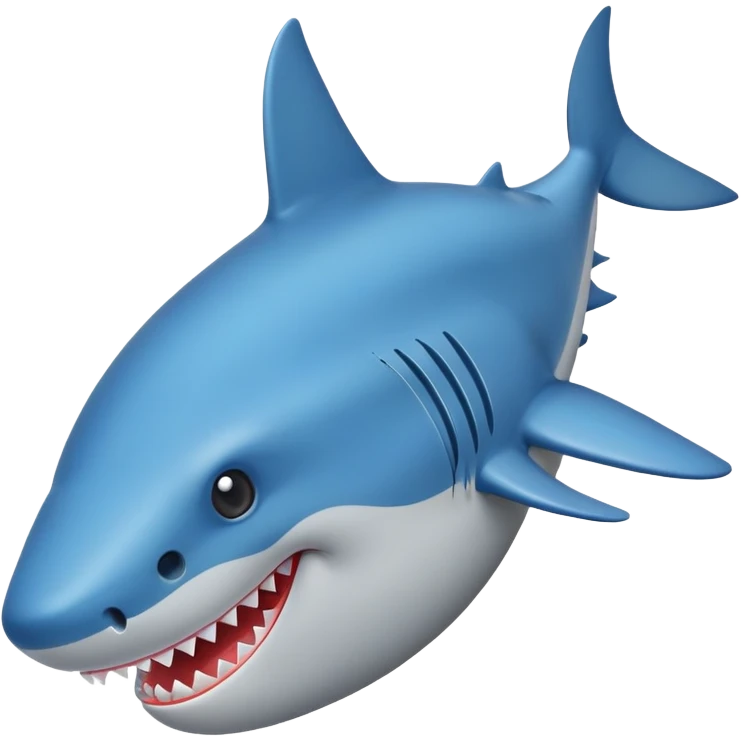 Un tiburón con zapatos azules 🦈👟 emoji