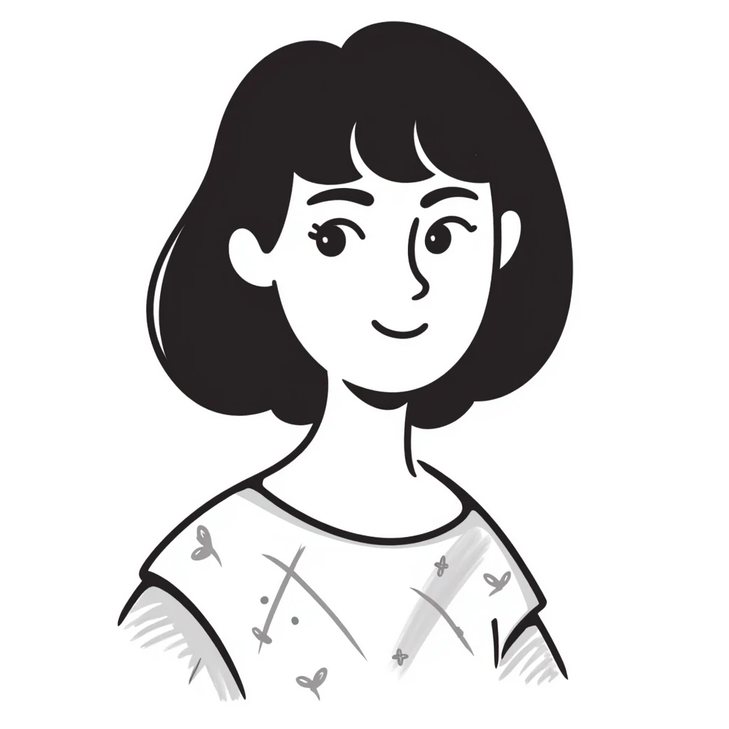 Attractive woman with dark brown bangs and light natural makeup emoji