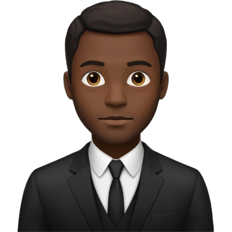 a tall dark hansome black man emoji