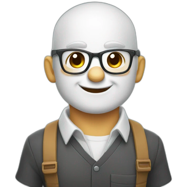 happy capra nerd emoji