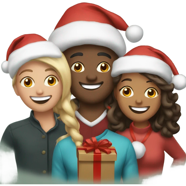 christmas joy with friends emoji