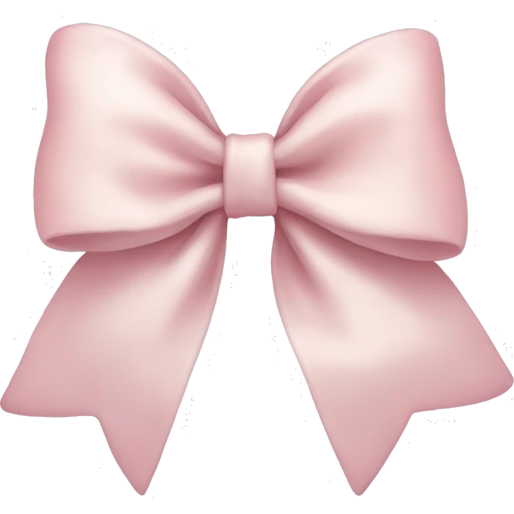 Pale pink bow  emoji