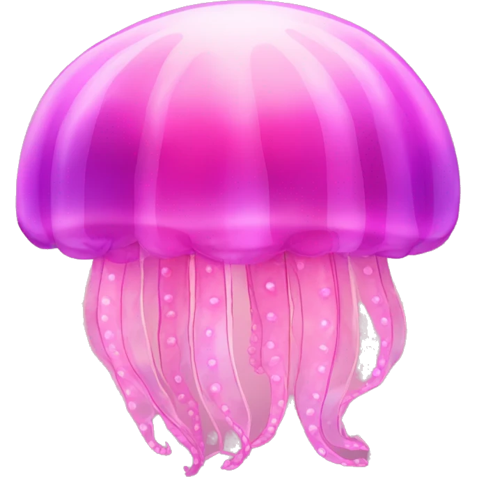 pink shimmery iridescent jellyfish emoji