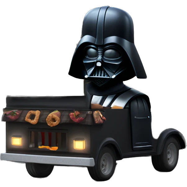 Realistic Darth Vader’s haunted dream house built on food truck  emoji