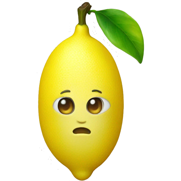 Rainbow lemon emoji