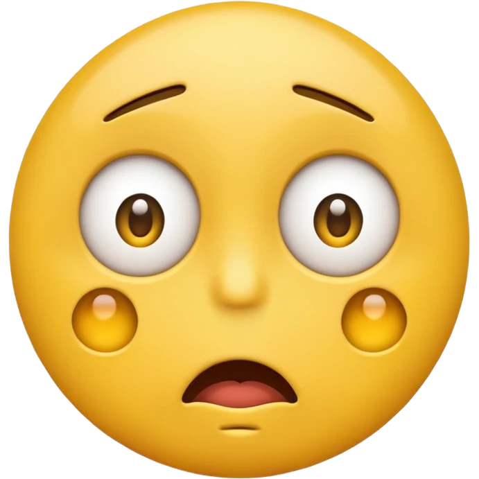Sad, confused, emoji face not human emoji