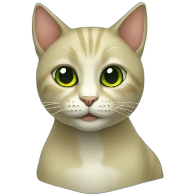 Gato verde emoji