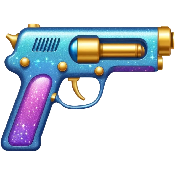 glitter gun emoji