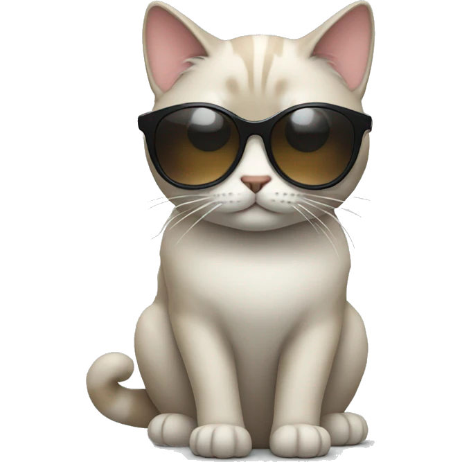 Cat with sunglasses emoji