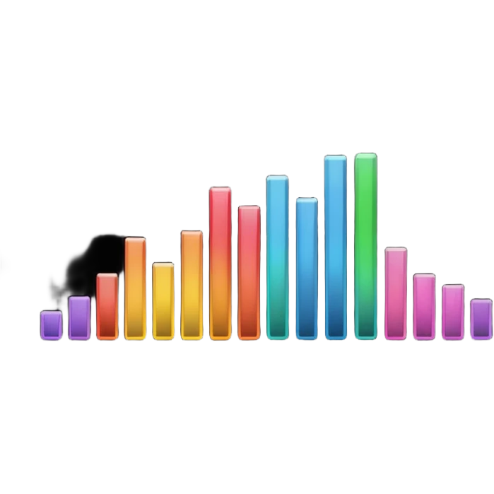 full black audio spectrum, the spectrum is black emoji