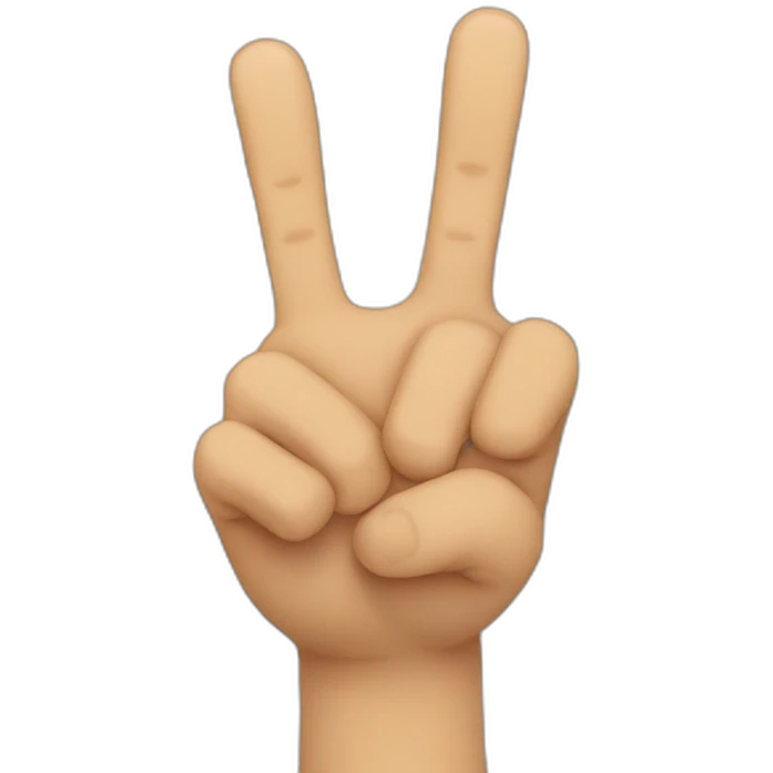 3 raised fingers emoji