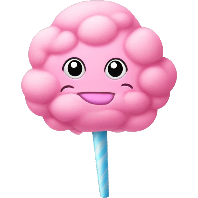 Pink cotton candy  emoji