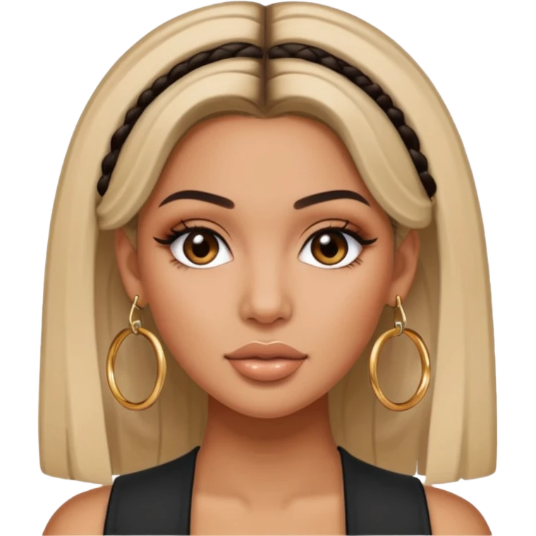 chloe kardashian with earrings emoji