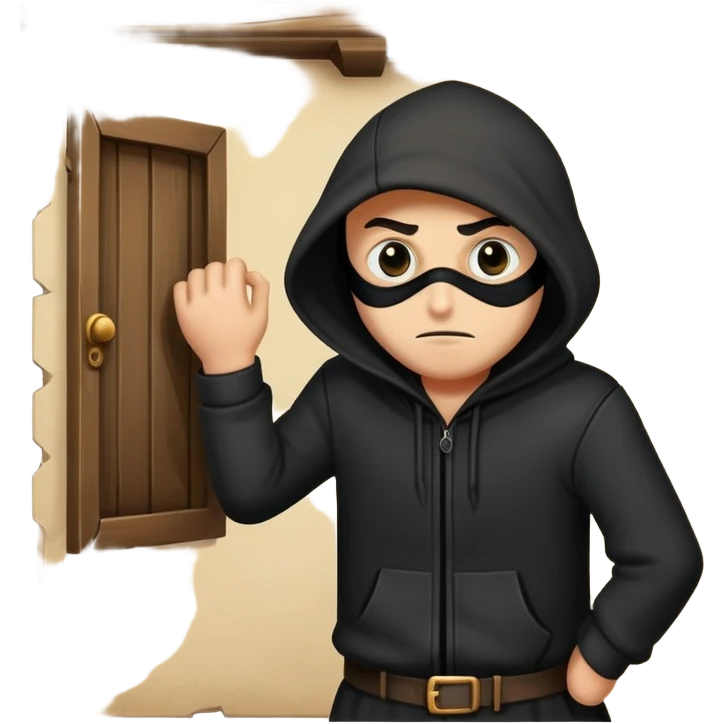 One night, a well-known thief in the village broke into a house. The house had been locked up for a long time, so the thief thought, emoji