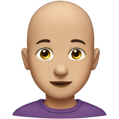 Bald boy  emoji