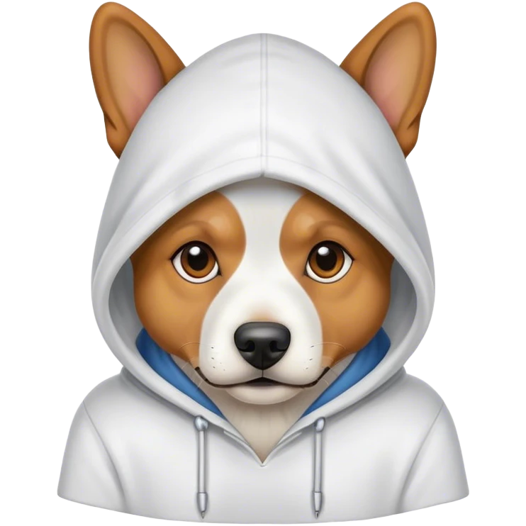 Dog whit hoodie  emoji