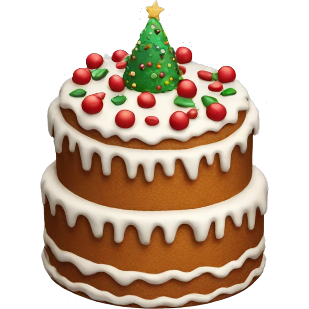 Big Christmas cake  emoji
