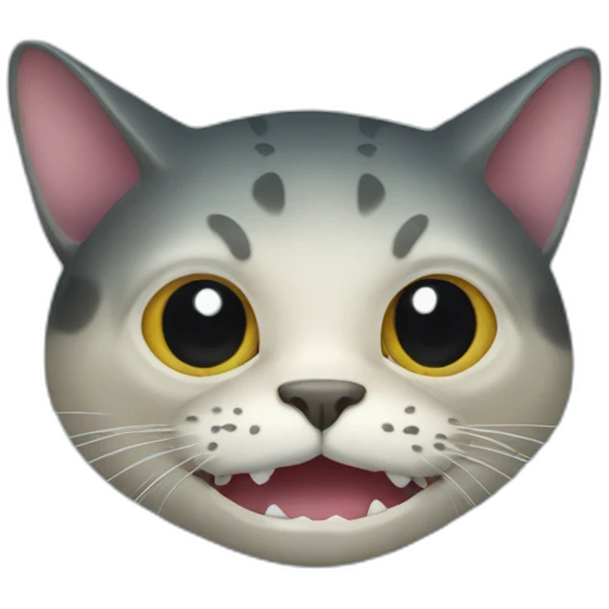 cat head fish body emoji