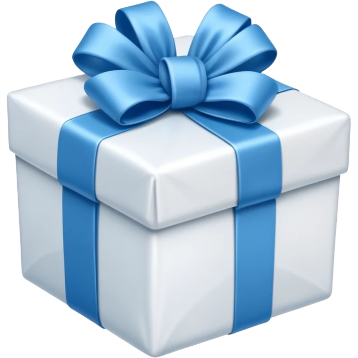 blue white present emoji