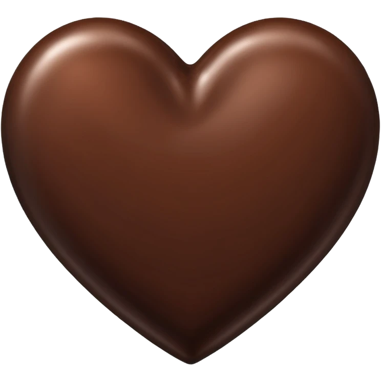 chocolate heart emoji emoji