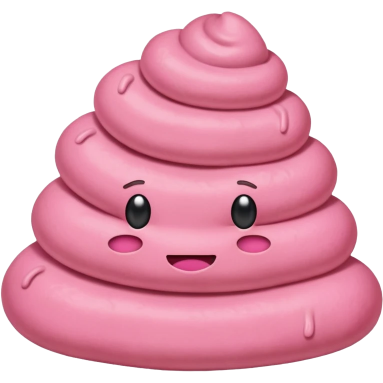Pink poop emoji