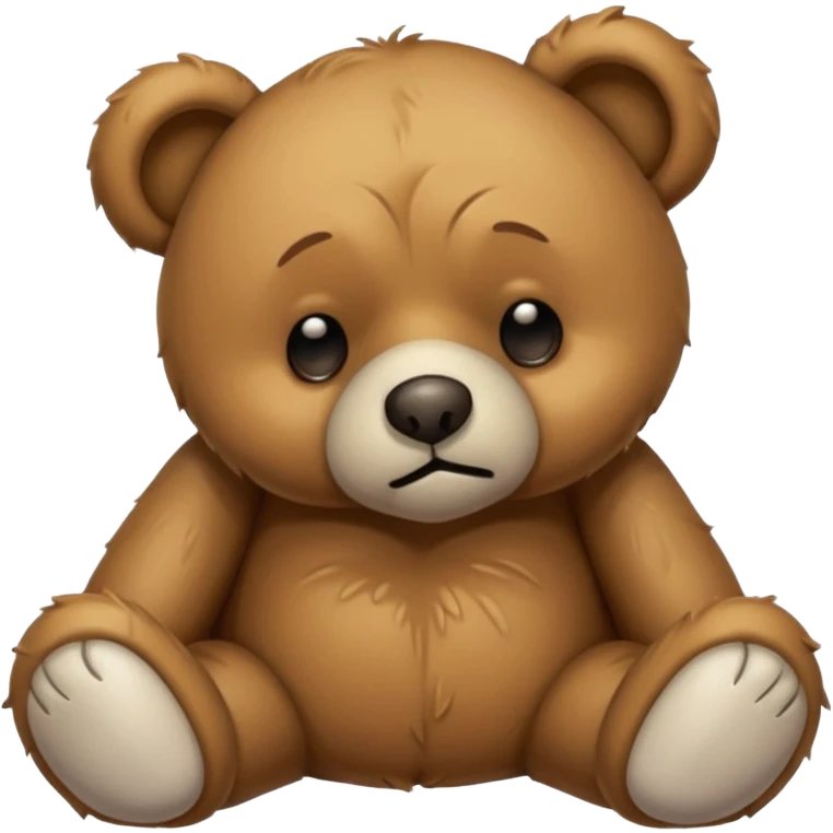 Hungover teddy bear  emoji