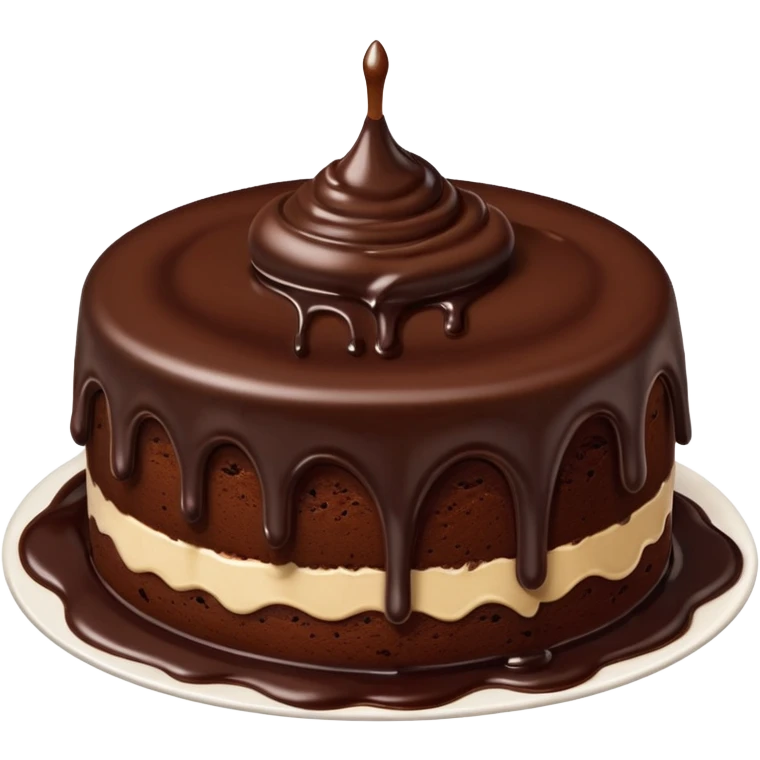  melted chocolate cake emoji