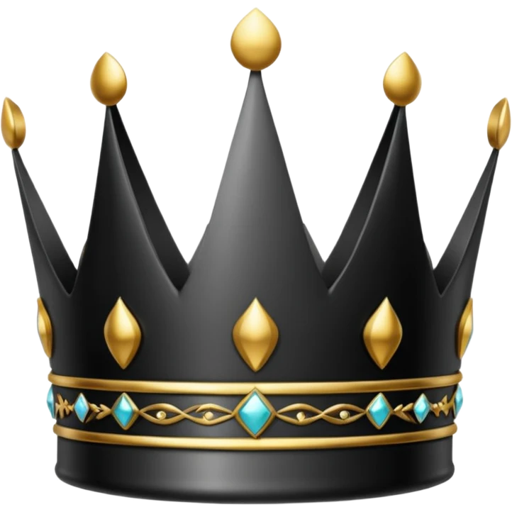 crown black emoji