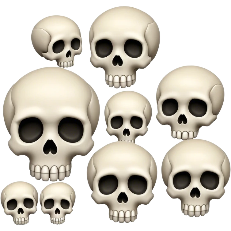 Skulls emoji