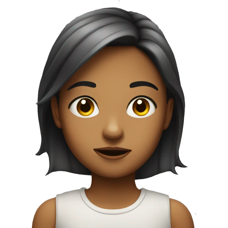 girl giving side eye emoji