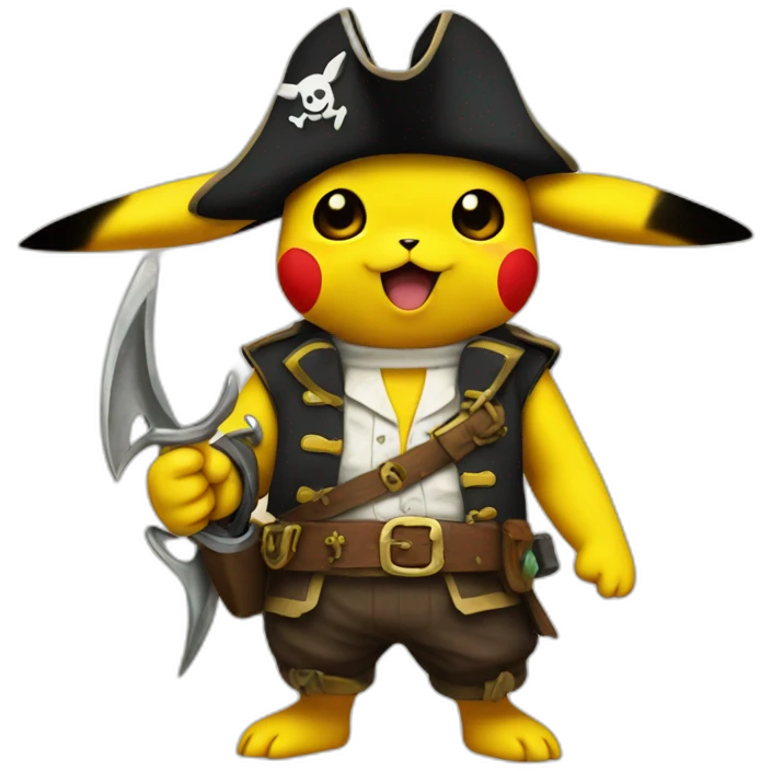 pikachu pirate emoji