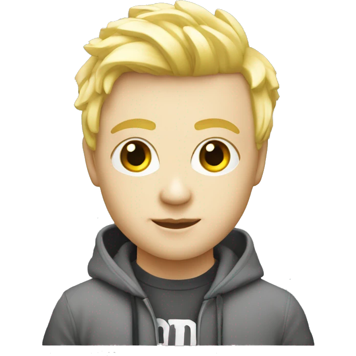 Crea un logo que diga dj albino emoji