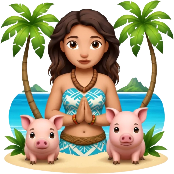 Moana and pua  emoji