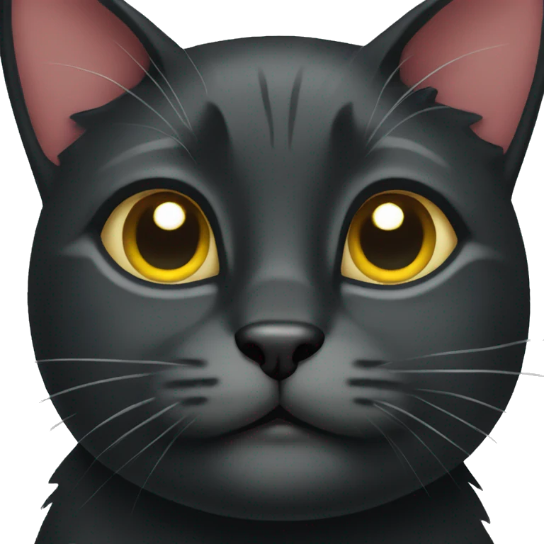 Black Christmas cat emoji