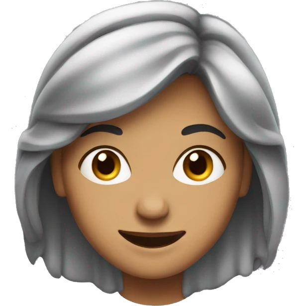Cartoon Grusha Woman smiles broadly. emoji