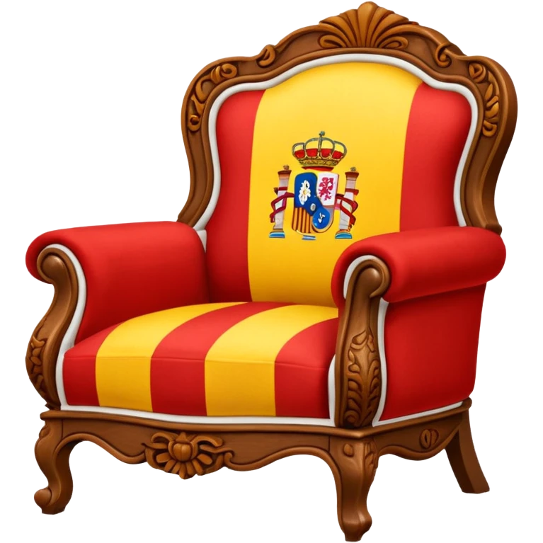 victorian chair with spanish flag emoji
