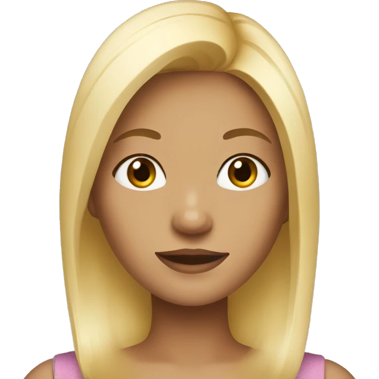 Girl with blonde hair emoji