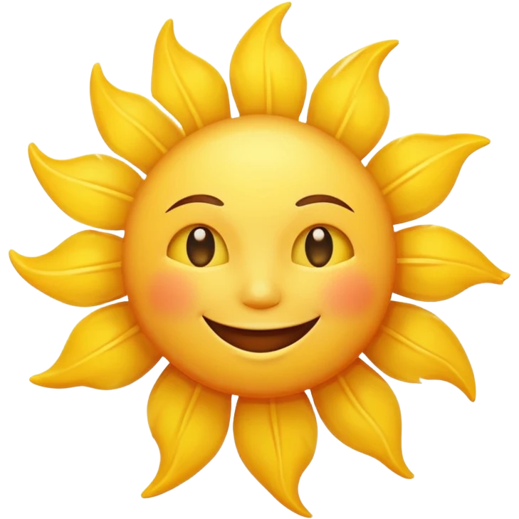 smiling sun emoji emoji