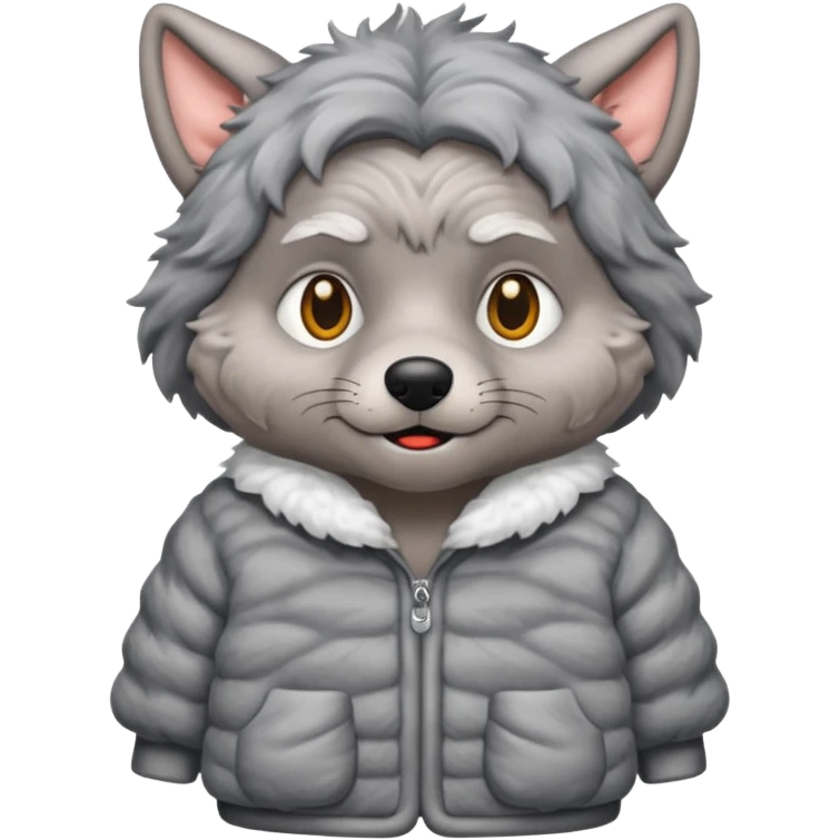 The big bad wolf put on Grandma's clothes. emoji