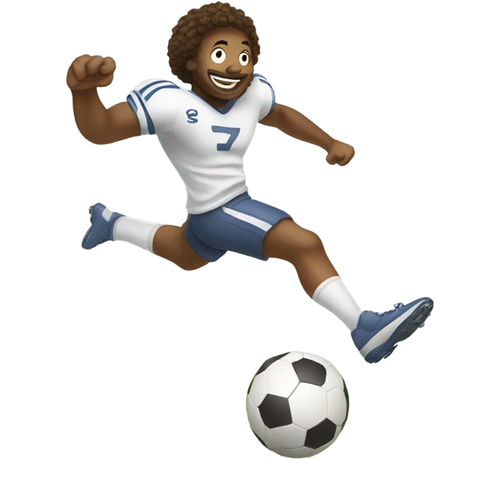 Doodle playing football  emoji