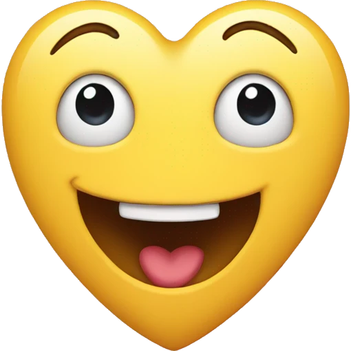heart happy face emoji