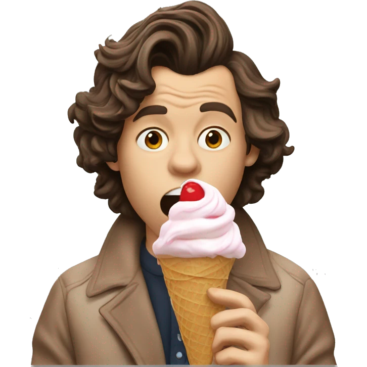 Harry styles eating an ice cream cone  emoji