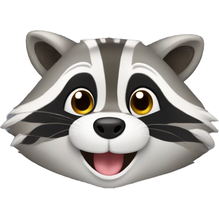 Happy raccoon  emoji